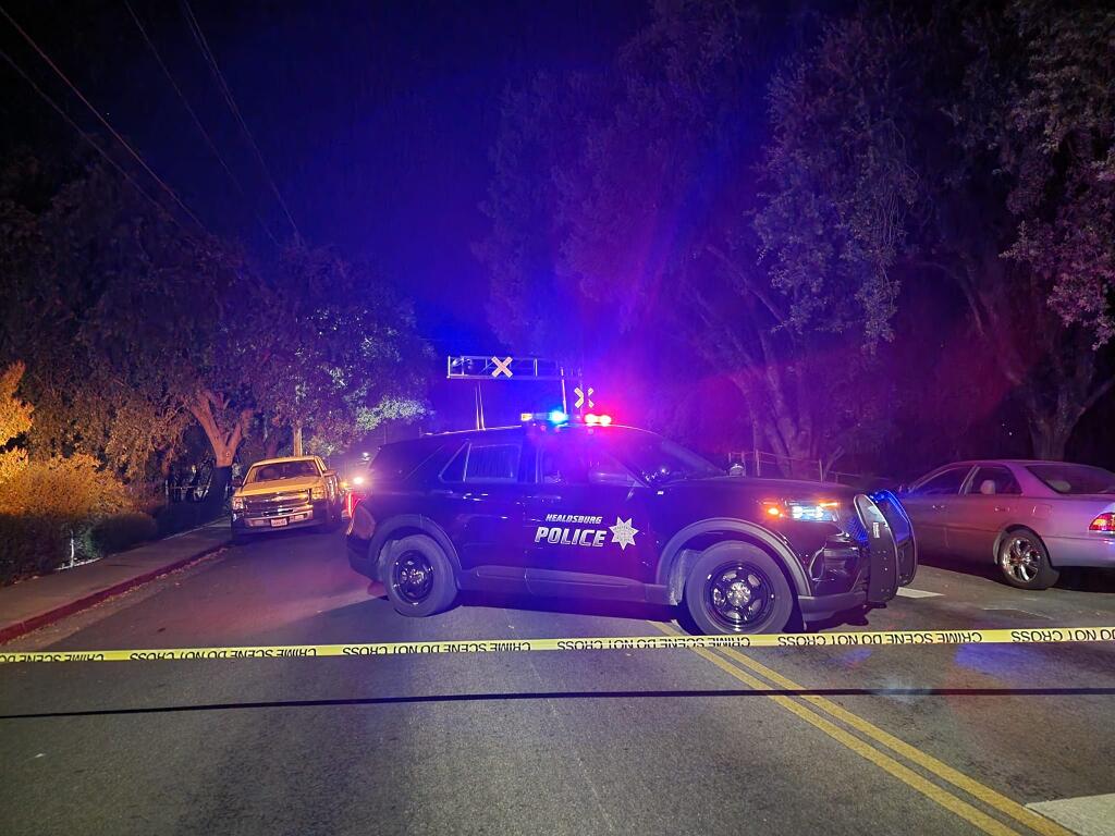 Healdsburg police are investigating a shooting near Railroad Park Sunday night. (The Healdsburg Police Department)