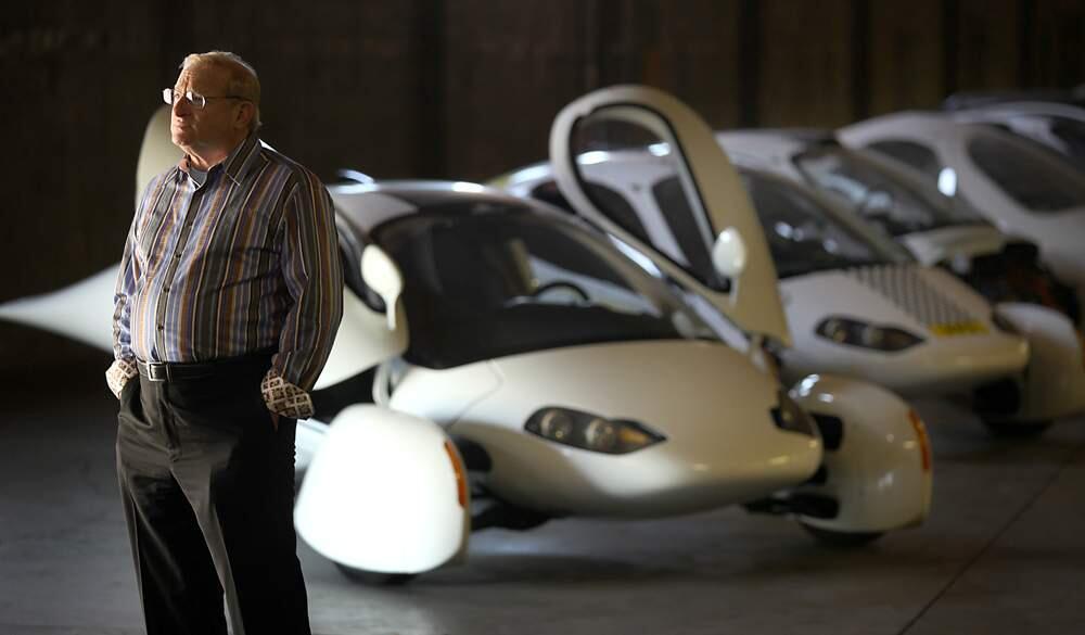 Richard Deringer, a facilitator with Aptera, is helping with plans to assemble a futuristic electric vehicle in Santa Rosa in conjunction with a Chinese auto manufacturer, Friday May 11, 2012. (Kent Porter / Press Democrat) 2012