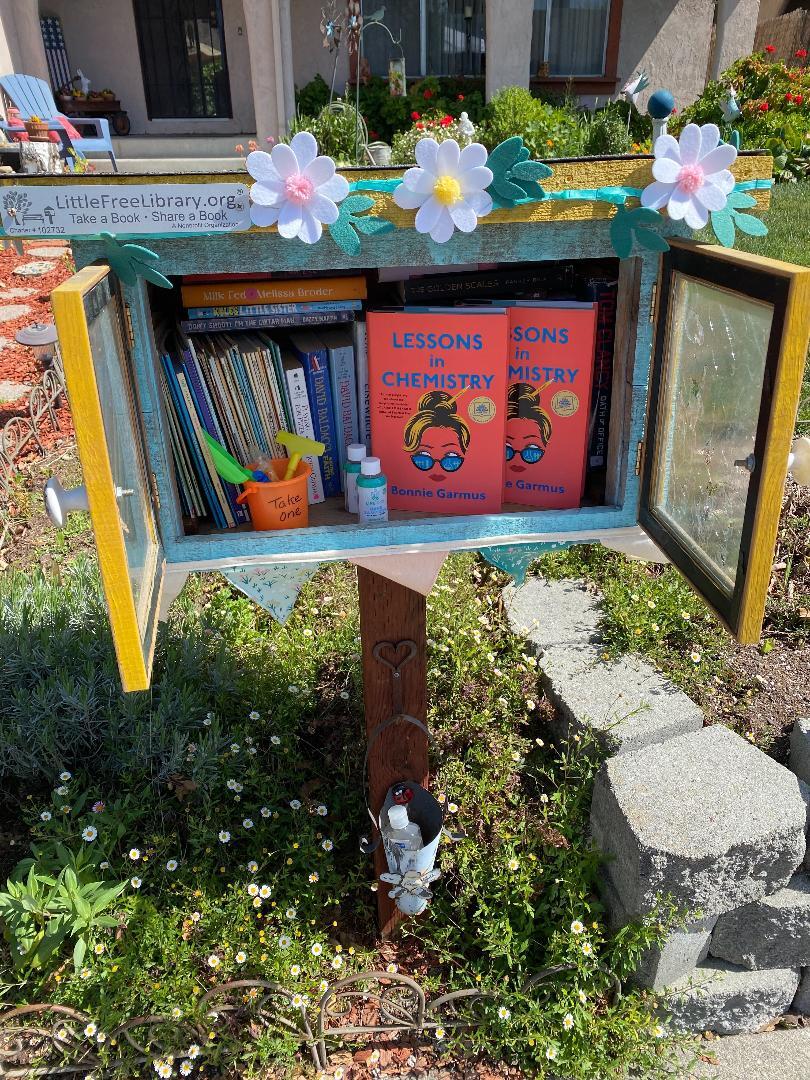 One of Petaluma's registered "Little Free Libraries" was selected to receive copies of the Good Morning America Book Club pick for April 2022. (COURTESY OF KAREN NAU)