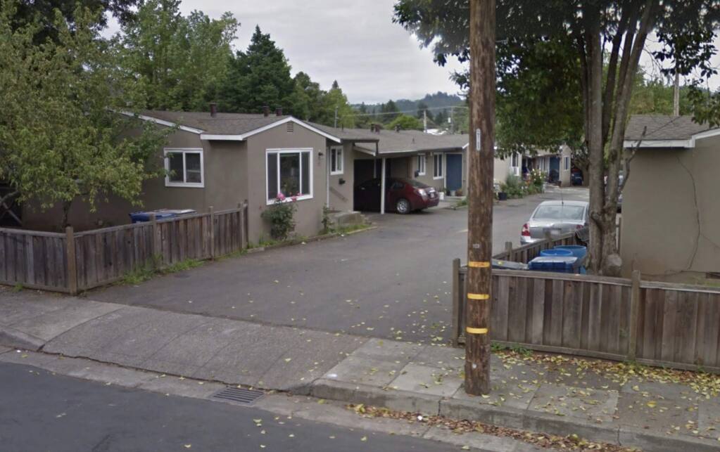 A view of 721 and 723 Center St. in Healdsburg, from Google Streetview.