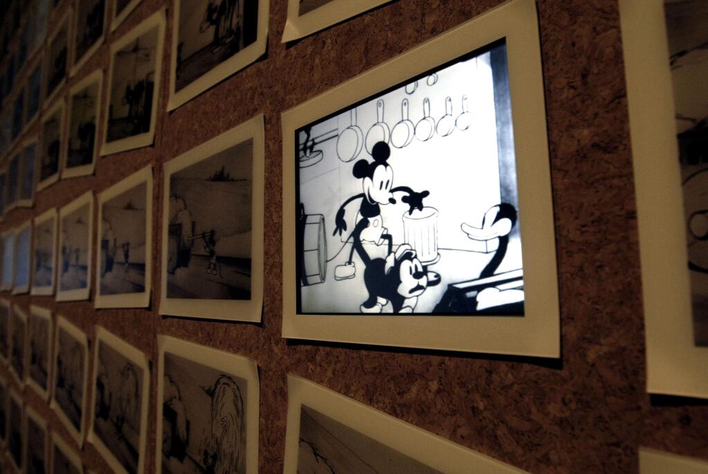 'Steamboat Willie' art at the Disney Family Museum in San Francisco. The Disney character's copyright protection ends Jan. 1, 2019. (DAN HONDA / Contra Costa Times, 2009)