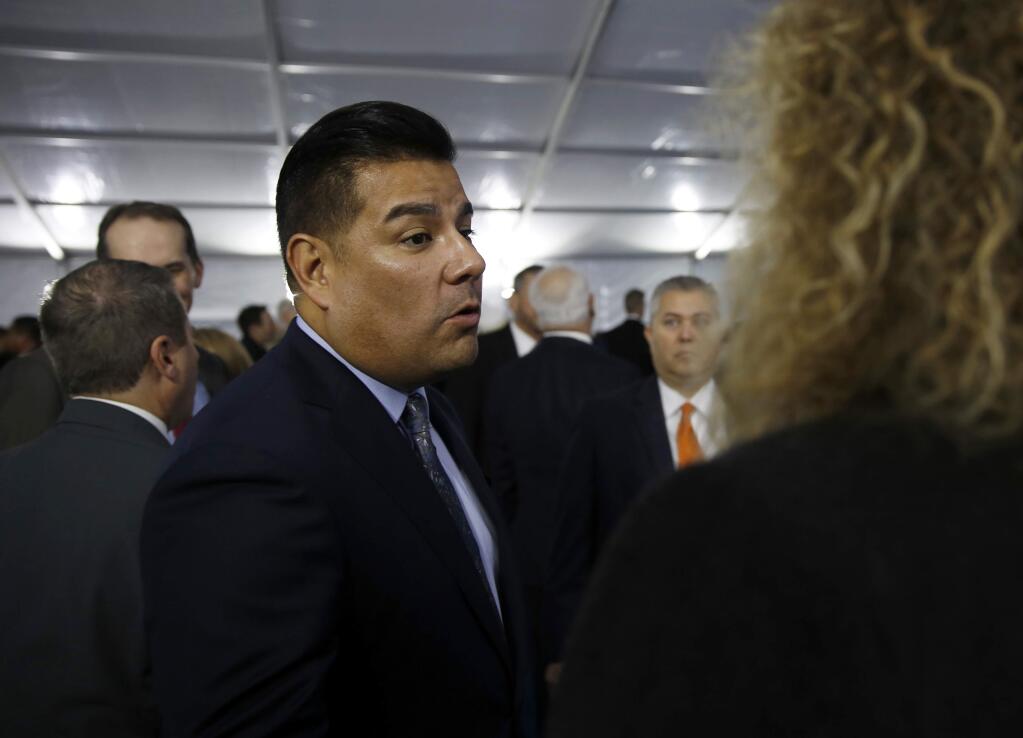 Insurance Commissioner Ricardo Lara promised to refuse campaign contributions from the insurance industry. But a news report said he took $53,000 during his first six months on the job. (RICH PEDRONCELLI / Associated Press)