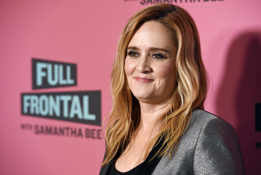 FILE - In this May 24, 2018 file photo, Samantha Bee, host of 'Full Frontal with Samantha Bee,' poses at an Emmy For Your Consideration screening of the television talk show at the Writers Guild Theatre in Beverly Hills, Calif. Bee is under fire for referring to Ivanka Trump as a 'feckless c---' on her TBS comedy show. White House press secretary Sarah Sanders on Thursday called Bee's language 'vile and vicious.' (Photo by Chris Pizzello/Invision/AP, File)
