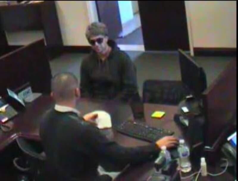 The suspect in the Umqua Bank robbery in Sonoma in 2017.