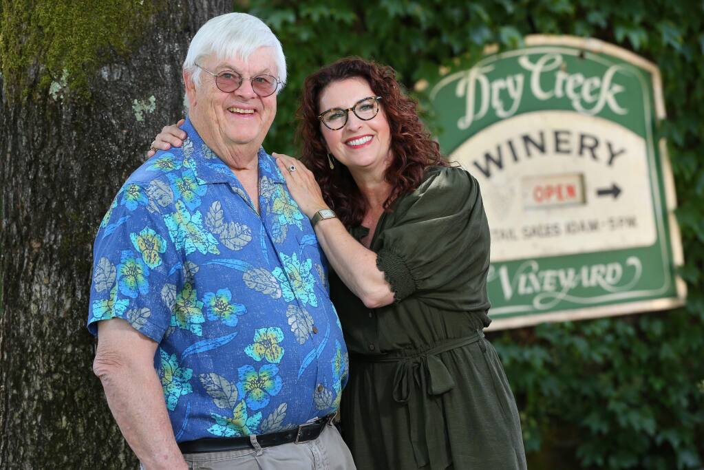 Kim Stare Wallace is the president of Dry Creek Vineyard, which was founded by her father Dave Stare in 1972.(Christopher Chung/ The Press Democrat)