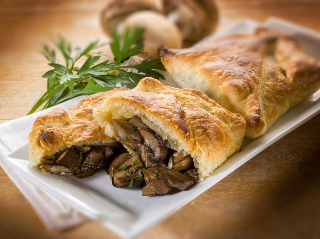 Mushroom strudel may be made a day in advance, covered and kept in the refrigerator until 30 minutes before cooking.