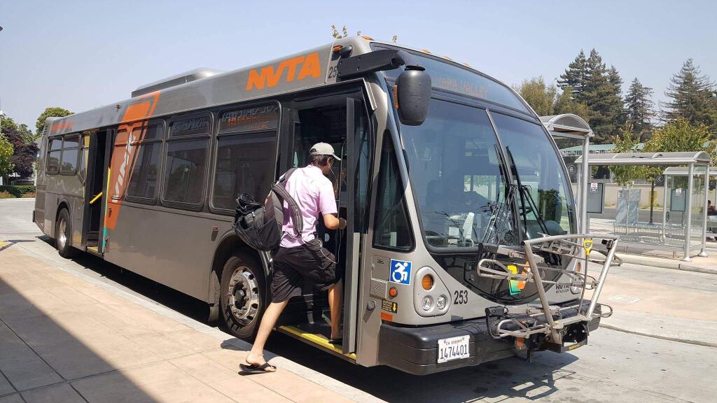 Napa Valley Transit Authority started rolling out electric buses in 2020. (NVTA)