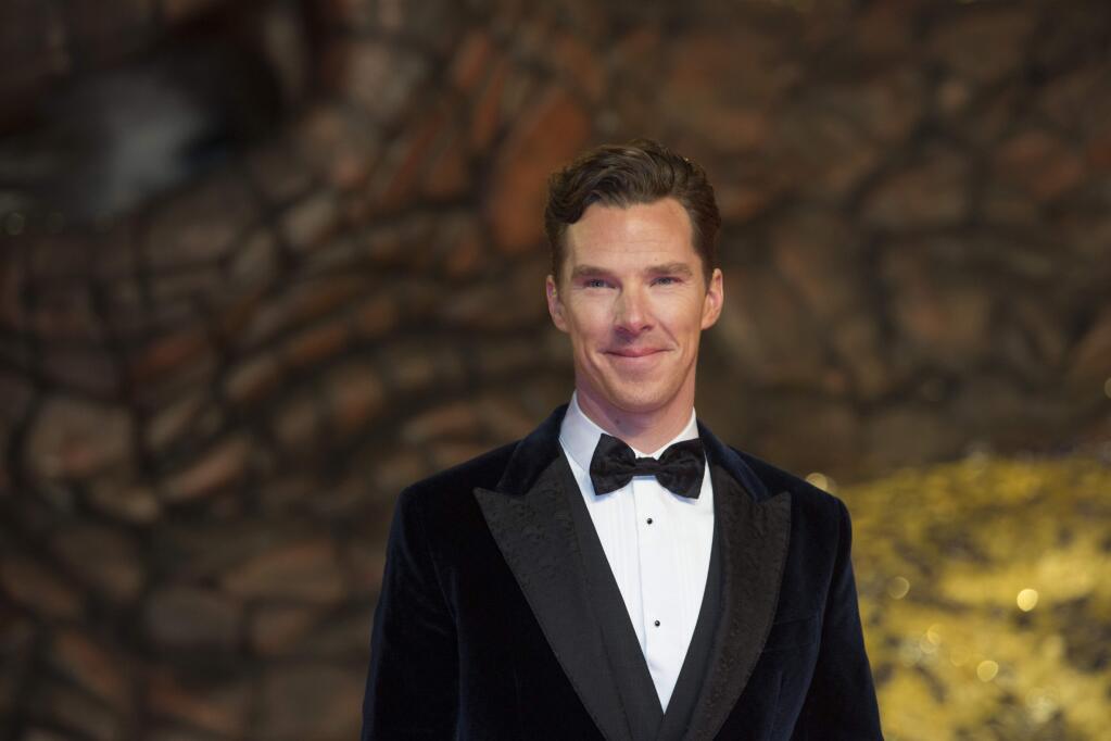 In this Dec. 9, 2013 file photo, British actor Benedict Cumberbatch arrives for the European Premiere of the movie 'The Hobbit: The Desolation of Smaug' in Berlin. (AP Photo/Gero Breloer, file)