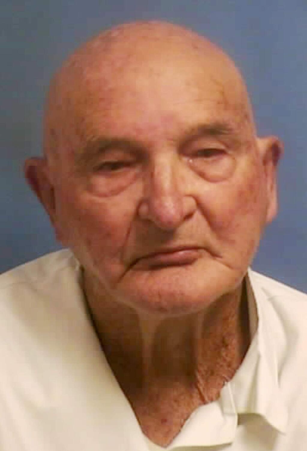 This undated photo provided by the Mississippi Department of Corrections shows Edgar Ray Killen, a former Ku Klux Klan leader who was convicted in the 1964 'Mississippi Burning' slayings of three civil rights workers. Killen died in prison at the age of 92, the state's corrections department announced Friday, Jan. 12, 2018. (Mississippi Department of Corrections via AP)