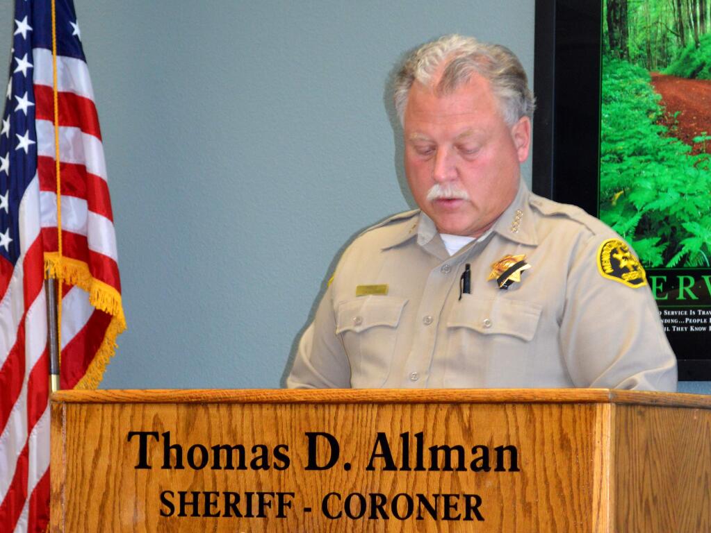 Mendocino County Sheriff Tom Allman's push for better mental health services was rewarded with voter approval of a half-cent sales tax to pay for psychiatric facilities and treatment. (The Press Democrat)