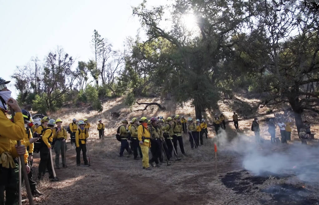 Audubon Canyon Ranch volunteers learn the basics of wildland firefighting and prescribed fire lighting over the course of eight weekends. Safety is No. 1.