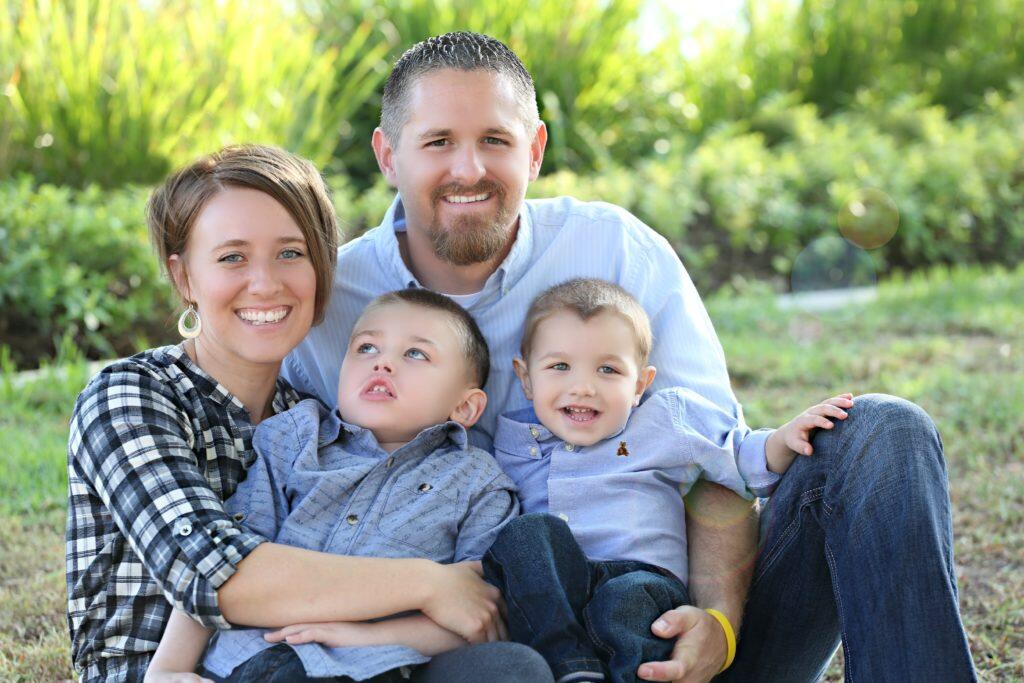 The Bowmans turned to BioMarin for a clinical trial to treat the CLN2 batten disease in the youngest of their two children. Photo by Love Strong Photography