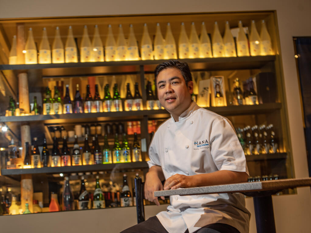 Chef Keita Tominaga of Hana Japanese Restaurant in Rohnert Park is one of 23 people to watch in 2023. Photographed in Rohnert Park, Friday, Dec. 2, 2022. (Chad Surmick / The Press Democrat file)