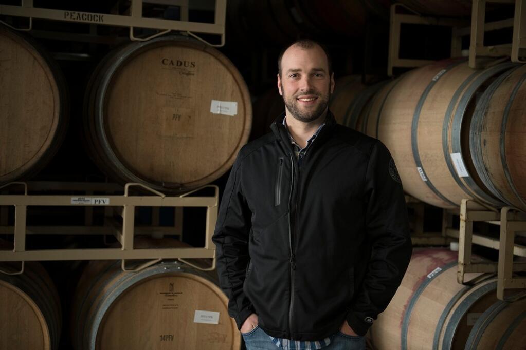 Cody Hurd is promoted to winemaker of Priest Ranch winery in Younvtille in Napa Valley. (courtesy of Priest Ranch)