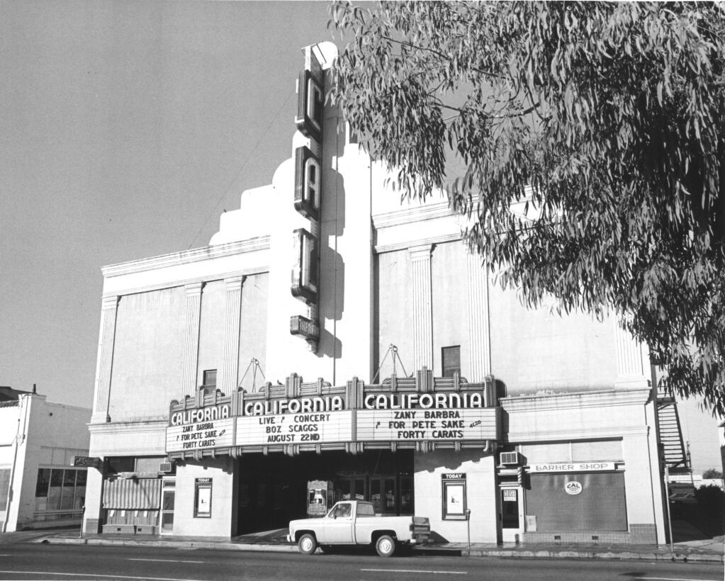 An undated photo of the California Theatre, which opened in the 1920s and was demolished in the late 1970s. (The Press Democrat)