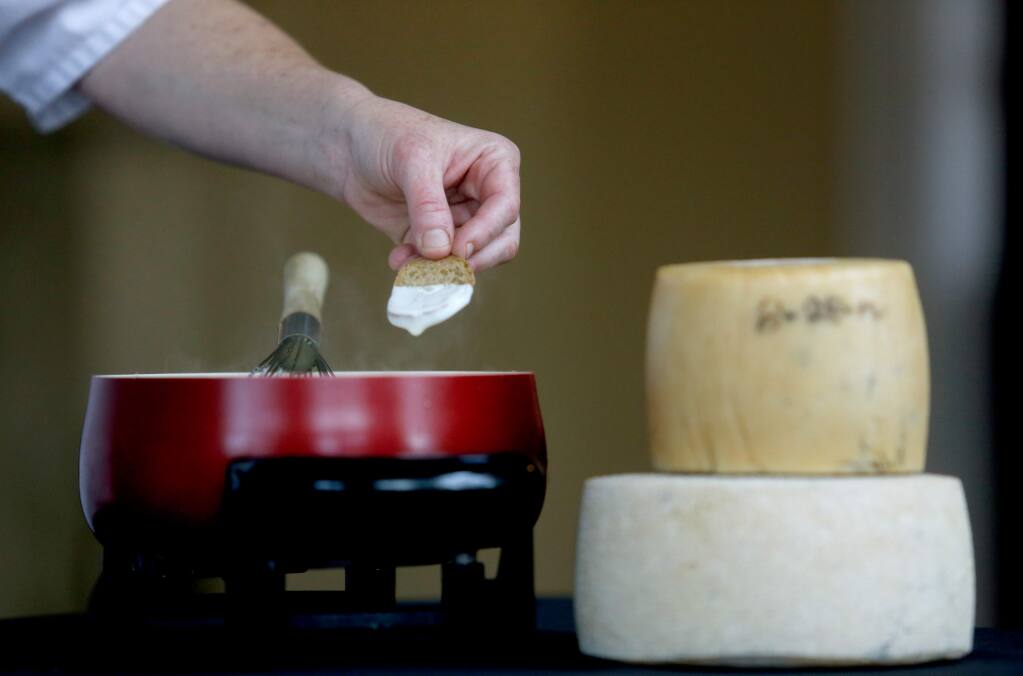 Sheana Davis preparing fondue. File photo.