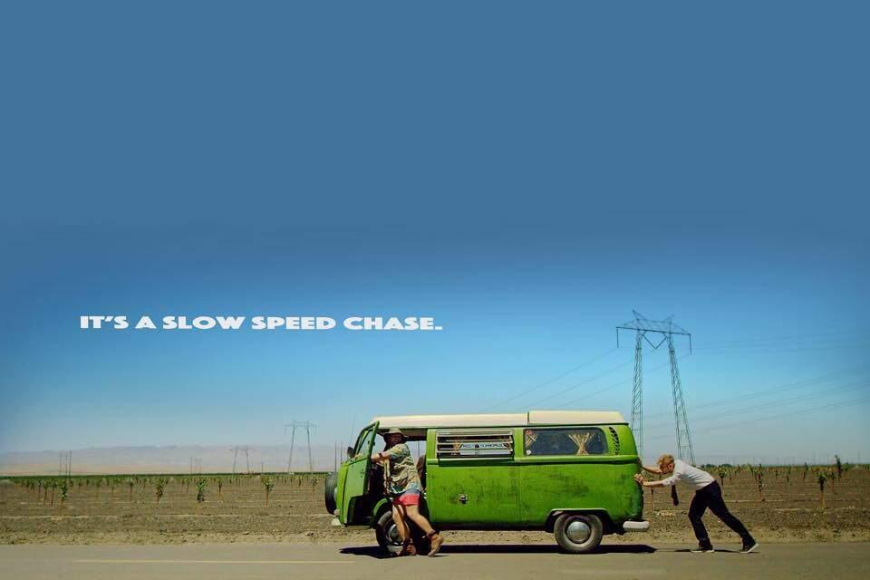 'SLOW SPEED CHASE' - Yep, this looks funny.