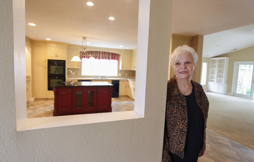 Linda Lou Silvashy has sold her Rohnert Park home and is moving to Colorado to be with her daughter's family, due to the high cost of living and other various factors of living in Sonoma County. (Christopher Chung/ The Press Democrat)