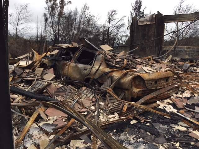 Ruins of the Hanover Place home in Santa Rosa's Fountaingrove neighborhood where Tak-Fu Hung, 101, died in the Tubbs fire on Oct. 9, 2017. He was confirmed Thursday, Nov. 16 as one of 23 people killed in the fires in Sonoma County. (Courtesy photo)