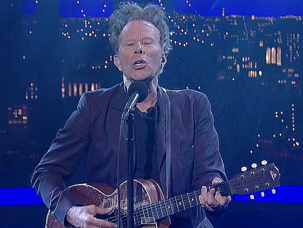 Tom Waits appears on the 'Late Show With David Letterman' on Thursday, May 14, 2015.