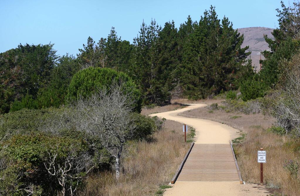 The Coastal Prairie Trail, north of Bodega Bay, connects Salmon Creek with the town's community center. (Christopher Chung / Press Democrat archive, 2015)