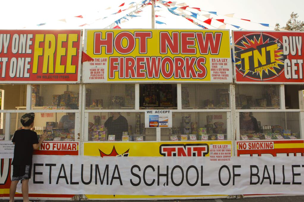 City Council of Petaluma is considering banning the sale of all fireworks. (CRISSY PASCUAL/ARGUS-COURIER STAFF)