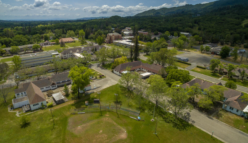 Sonoma Developmental Center athletic fields along Arnold Drive looking west from the state owned former mental institution at Eldridge in the Sonoma Valley near Glen Ellen, Wednesday, May 10, 2023. (Chad Surmick / The Press Democrat file)