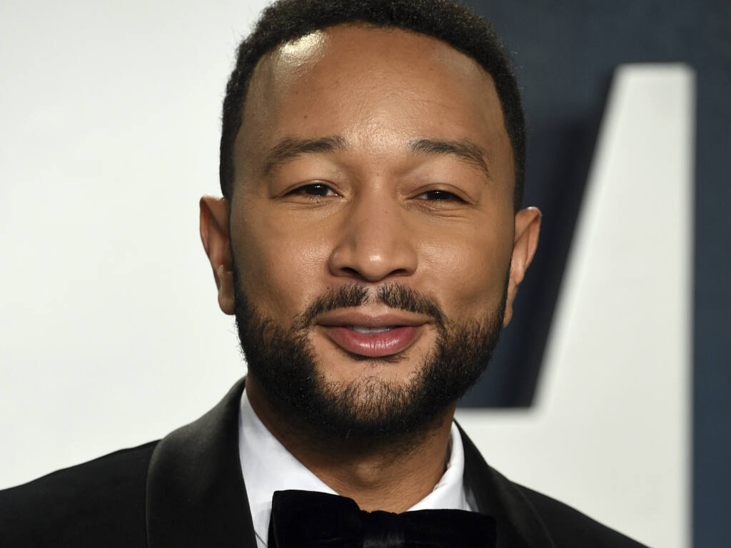 John Legend at the Vanity Fair Oscar Party on Sunday, Feb. 9, 2020, in Beverly Hills (Evan Agostini/Invision/AP)