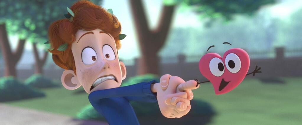 This image released by Ringling College of Art and Design shows a scene from the animated short, 'In a Heartbeat,' by filmmakers Beth David and Esteban Bravo. David and Bravo released the film online Monday where it quickly began trending on Twitter. (Ringling College of Art and Design via AP)
