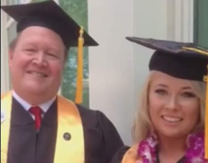 Tony Sawyer, 48, an SRJC employee for 19 years, got his associates degree in computer science. His daughter, Danielle, 22, got degrees in biology and science and natural science. The two graduated together on May 23, 2015. She will attend UC Davis in September. Robert Digitale / The Press Democrat