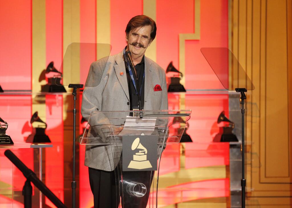 FILE - In this Jan. 25, 2014, file photo, Rick Hall attends The 56th Annual GRAMMY Awards - Special Merit Awards Ceremony in Los Angeles. Hall, an Alabama record producer who recorded some of the biggest musical acts of the 1960s and '70s and helped develop the fabled 'Muscle Shoals sound,' died Tuesday, Jan. 2, 2018, following a fight with cancer, his longtime friend Judy Hood said. He was 85. (Photo by Todd Williamson/Invision/AP, File)