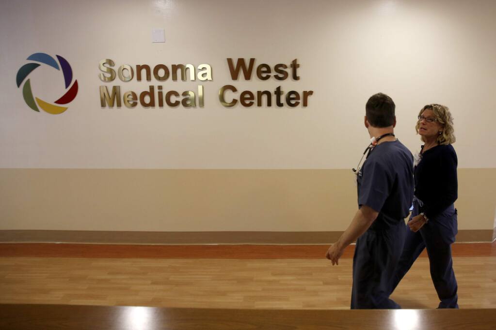 Sonoma West Medical Center (BETH SCHLANKER/ PD FILE, 2015)