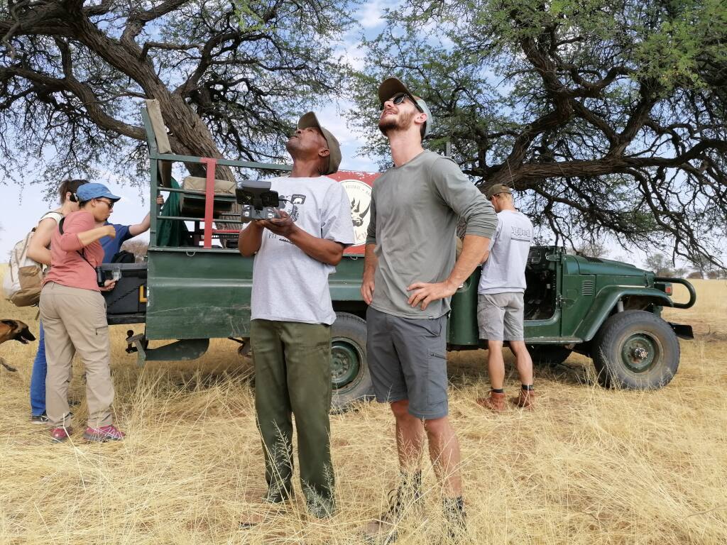 Petaluma native Jeremy Crowley spent a week in Namibia recently, helping conservationists use drone technology to track and monitor the endangered black rhino (Photo by Jeremy Crowley).