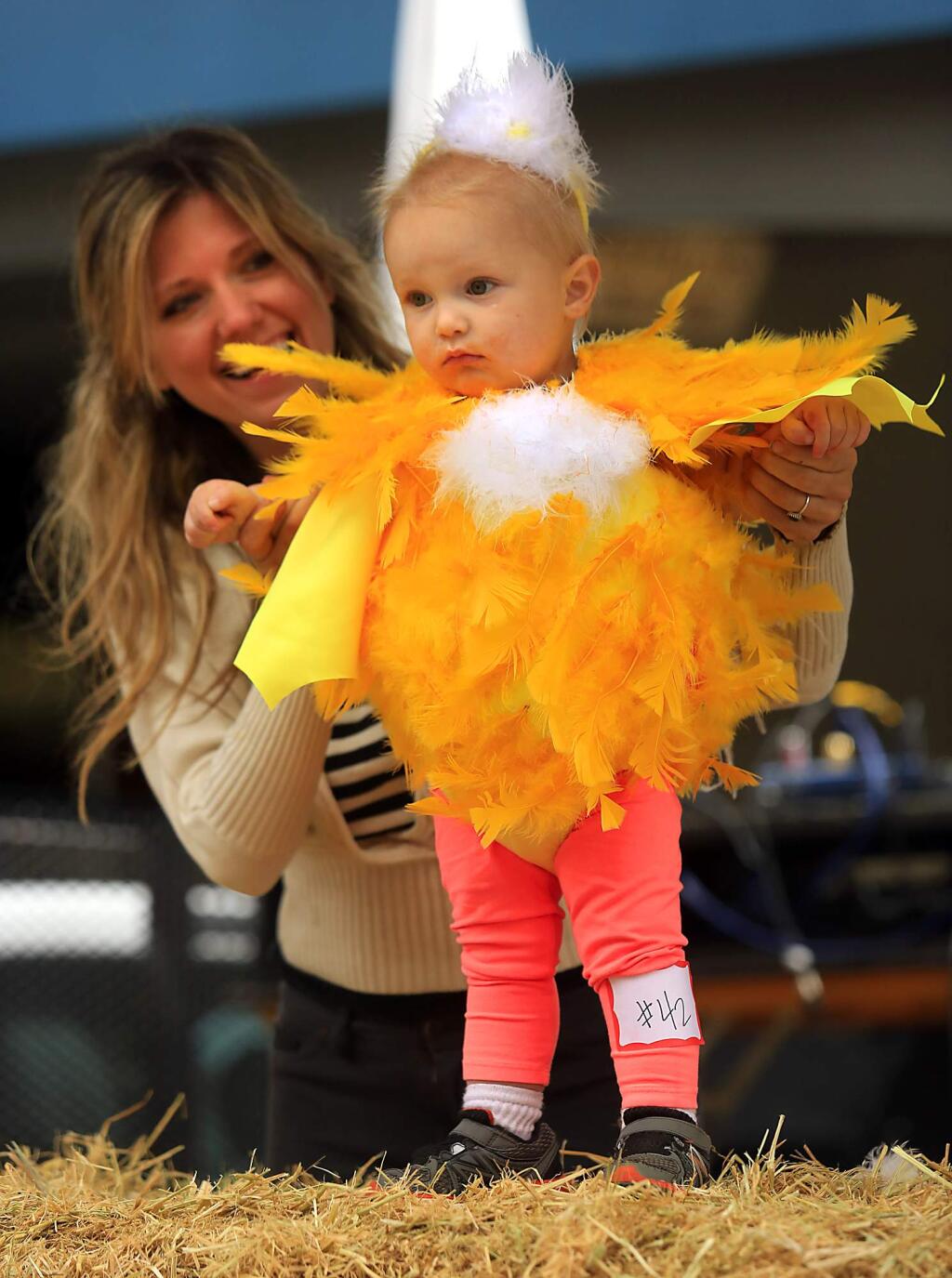 The Cutest Little Chick contest at Petaluma's Butter and Eggs Days on Saturday. (JOHN BURGESS / The Press Democrat)