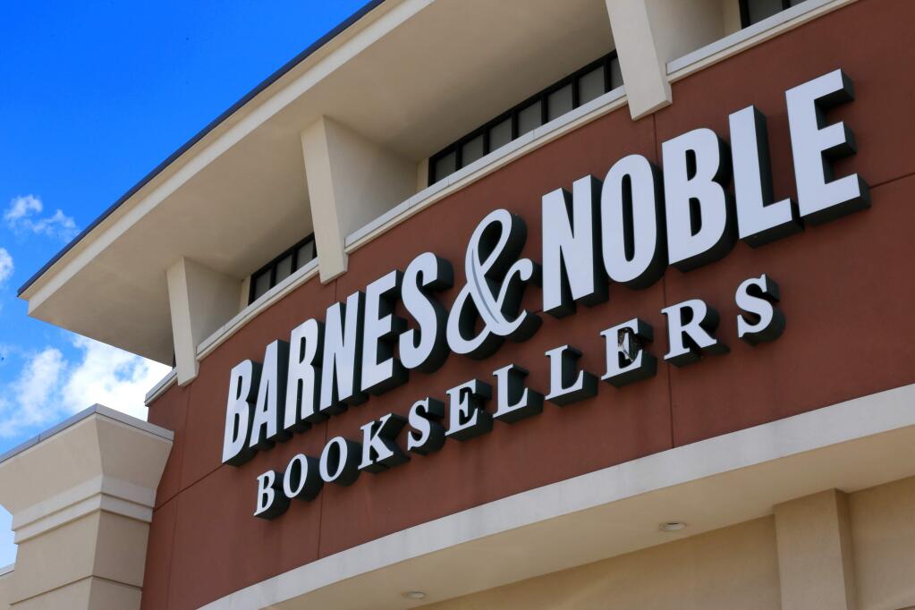 FILE - This Monday, Aug. 31, 2017, file photo shows a Barnes & Noble Booksellers store in Pittsburgh. Barnes & Noble is withdrawing a planned line of famous literature reissued with multicultural cover images that has drawn widespread criticism on social media. 'Diverse Editions,” a joint project between Barnes & Noble and Penguin Random House, featured 12 texts, including Lewis Carroll's “Alice's Adventures in Wonderland.” The words are the same, but on the covers, major characters are depicted with dark-skinned illustrations. (AP Photo/Gene J. Puskar, File)