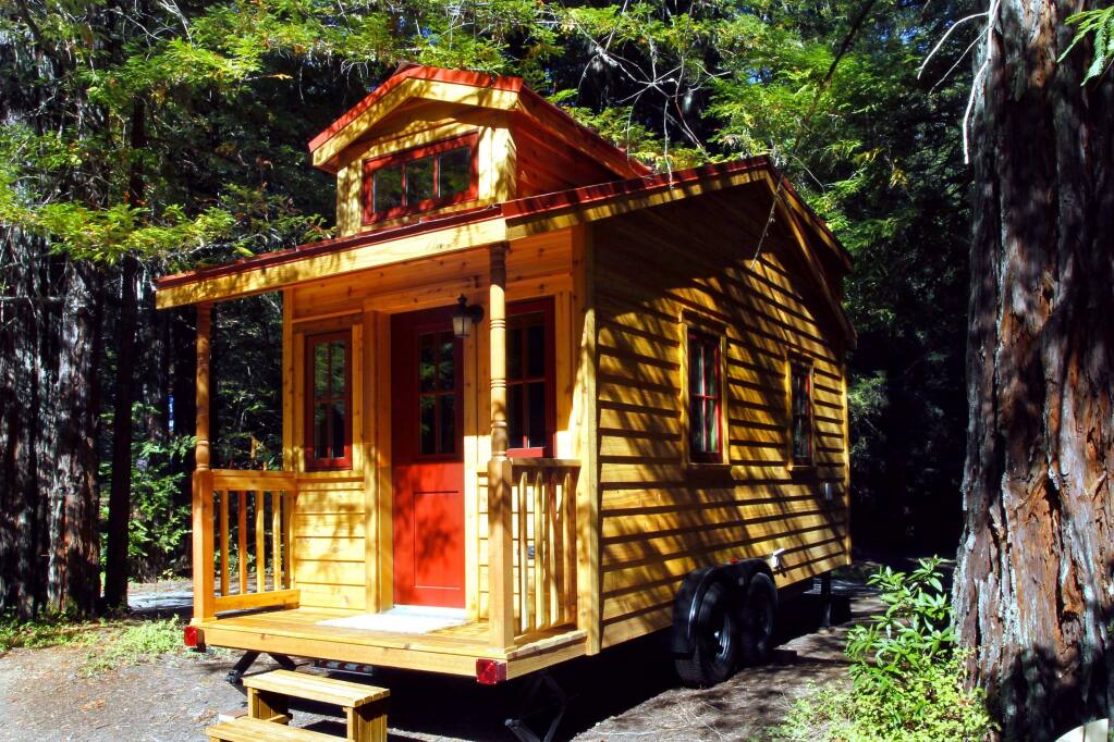 An example of the type of tiny house to be auctioned by the Council on Aging. (Courtesy photo)