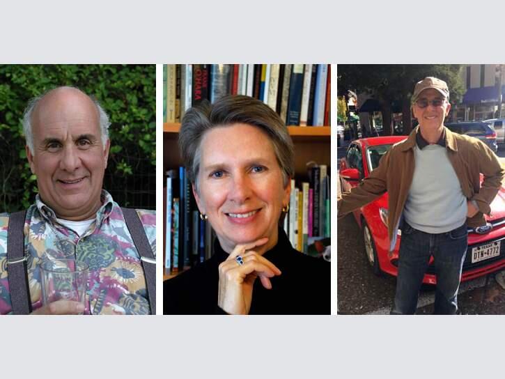 Ed Coletti, Katherine Hastings and David Beckman (L-R) are launching Coletti's new poetry collection, ‘The Trouble With Breathing,' at SoCo Coffee on May 23.