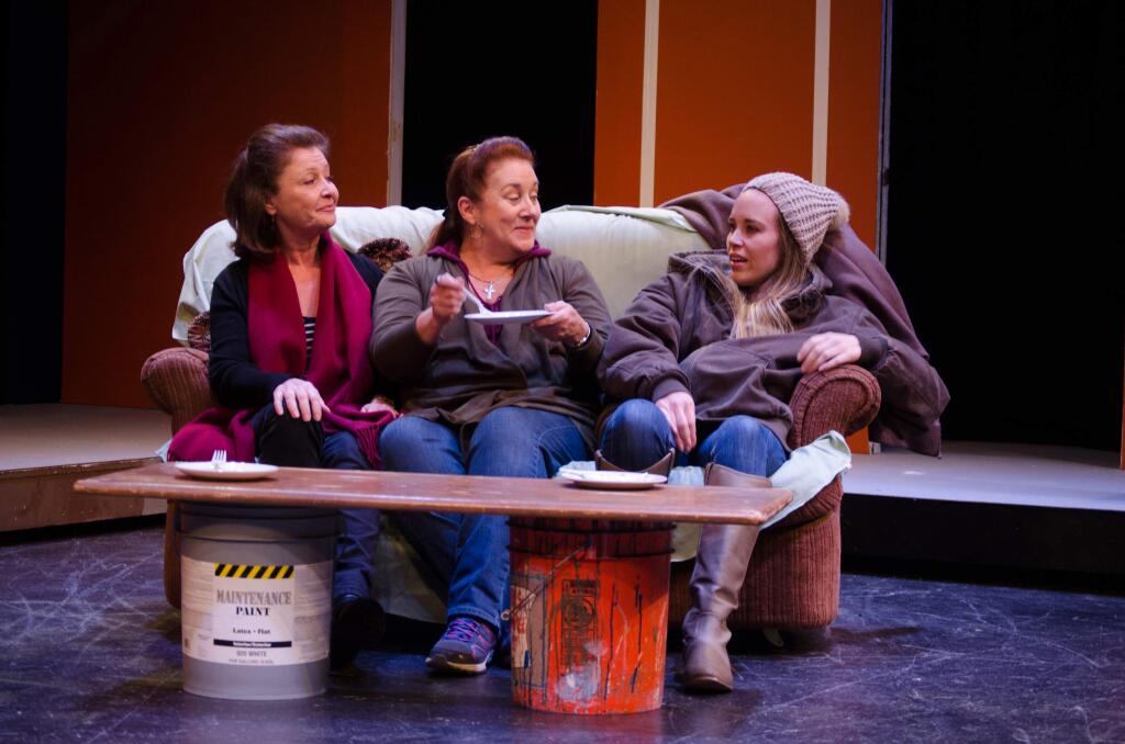 Madeleine Ashe as Andrea, Mary Gannon-Graham as Mary, Katie Kelley as Emily in 'By The Water.' (JENNIFER GRIEGO)