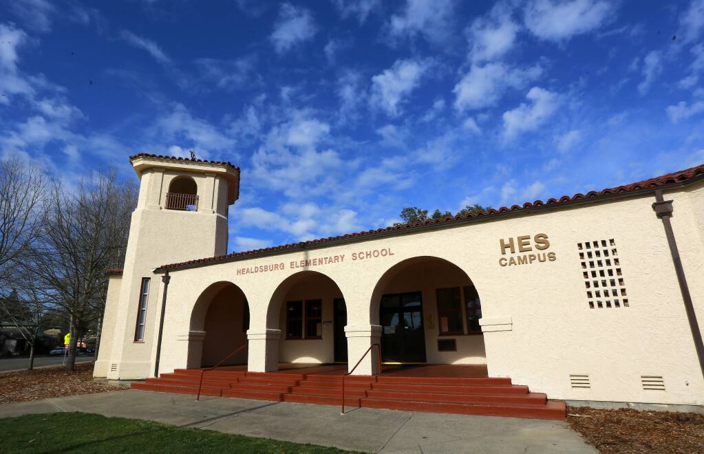High levels of lead were found in water from the main building at Healdsburg Elementary School. (JOHN BURGESS / The Press Democrat)