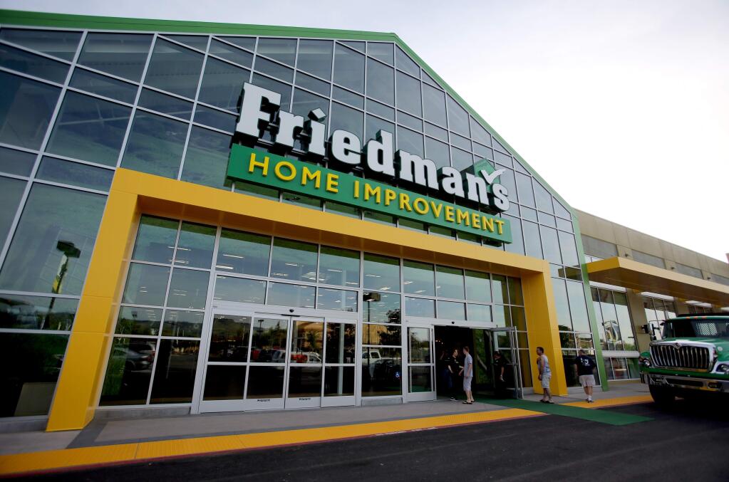 Friedman's Home Improvement store in Petaluma Wednesday, April 30, 2014. (Crista Jeremiason / The Press Democrat)