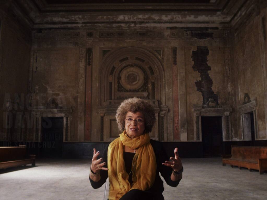 Angela Davis, 73, political activist, academic scholar, author, retired professor at UC Santa Cruz. Davis was a prominent counterculture activist and radical in the 1960s as a leader of the Communist Party USA, and had close relations with the Black Panther Party through her involvement in the Civil Rights Movement. Her interests include prisoner rights; she co-founded Critical Resistance, an organization working to abolish the prison-industrial complex. She was a professor in UC Santa Cruz's History of Consciousness Department and a former director of the university's Feminist Studies department. (SPENCER AVERICK)