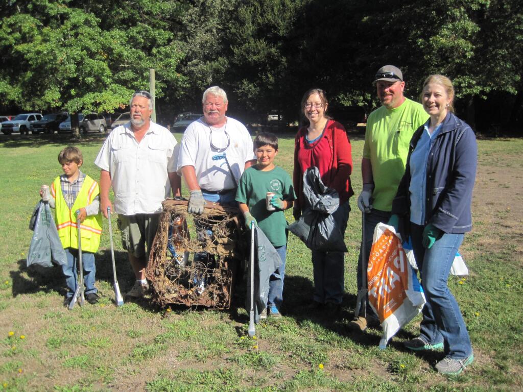 Green Valley Contributing Engineers participate in the annual creek cleanup day. (courtesy photo)