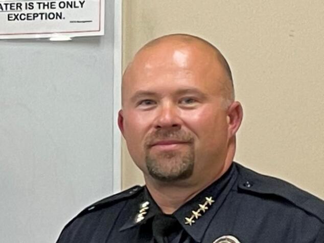 Ukiah Police Chief Noble Waidelich was put on administrative leave Tuesday, June 14, 2022 pending a criminal investigation, city officials said. (Ukiah Police Department / Facebook)