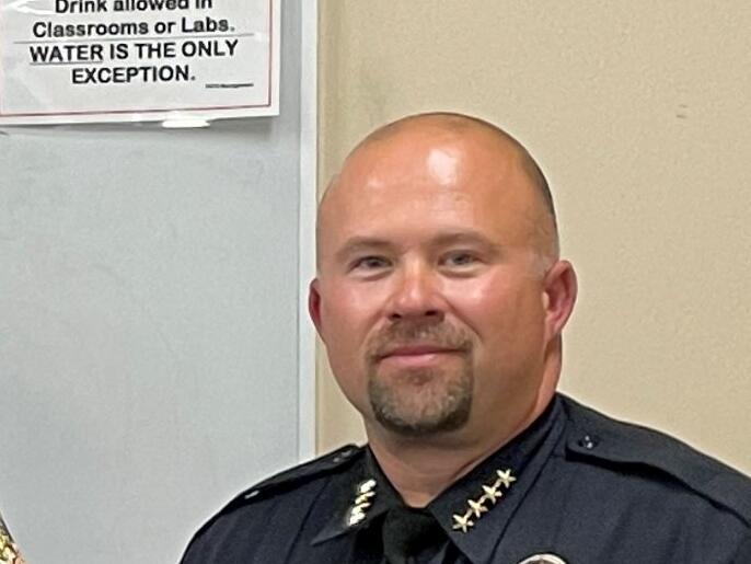 Ukiah Police Chief Noble Waidelich was put on administrative leave Tuesday, June 14, 2022 pending a criminal investigation, city officials said. (Ukiah Police Department / Facebook)