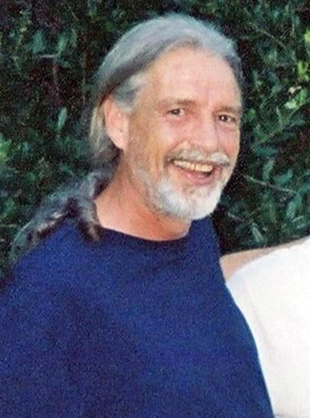 This undated photo released by the San Francisco Police Department shows Brian Egg, who has been reported missing for weeks, as they seek the public's help in locating him. San Francisco police said Tuesday, Aug. 28, 2018 that they found human remains in a fish tank inside Egg's home on Aug. 17. Investigators are awaiting the results of an autopsy and identification of the body. (San Francisco Police Department via AP)