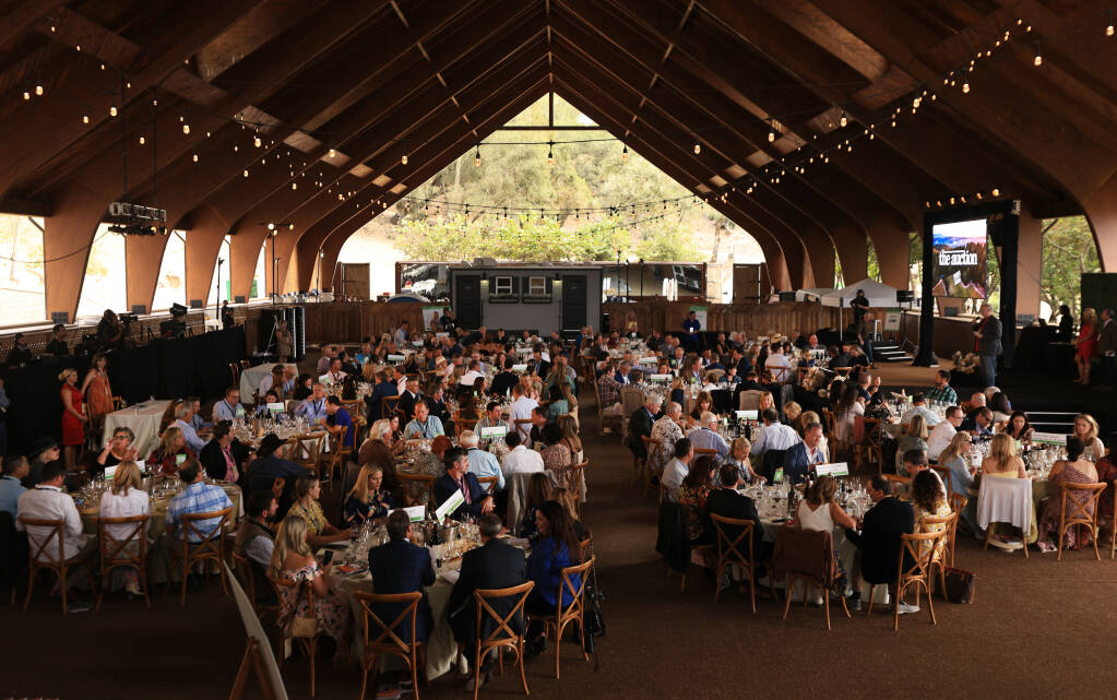 The Sonoma County Wine Auction gets underway Saturday, Sept. 17, 2022, at Chalk Hill Winery near Windsor. (Kent Porter/The Press Democrat)