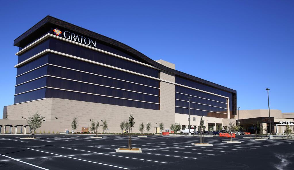 The Graton Resort & Casino's six-story luxury hotel in Rohnert Park in 2016. (CHRISTOPHER CHUNG/ PD)