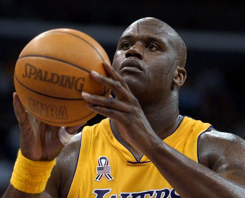 The Hack-a-Shaq strategy was named for Shaquille O'Neal, whose struggles at the free-throw line were legendary, but it did not retire when O'Neal did. It lives on in today's NBA and has been broadened to expose the flaws in many players' games. (Kevork Djansezian / Associated Press)