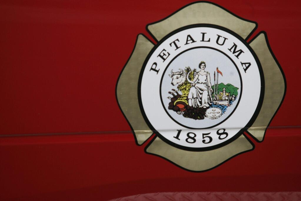 Petaluma Fire Department logo on February 4, 2014.