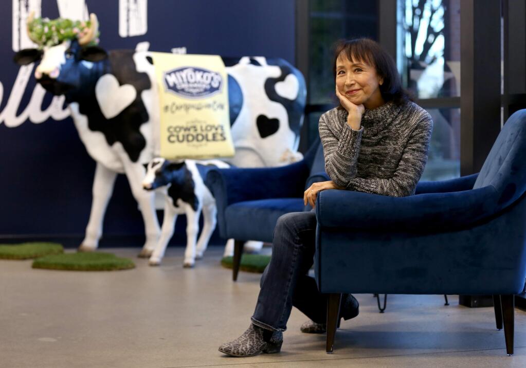 Miyoko Schinner, the founder and CEO of Miyoko's Creamery. Photo taken Monday, Dec. 23, 2019. (Beth Schlanker / The Press Democrat file)